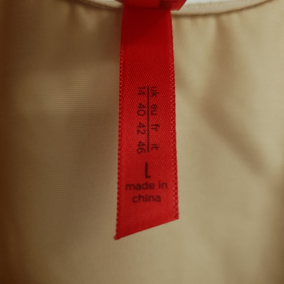 Spanx Slimplicity Open Bust Large Beige Tank Shapewear Cami Nylon Spandex - Picture 6 of 10